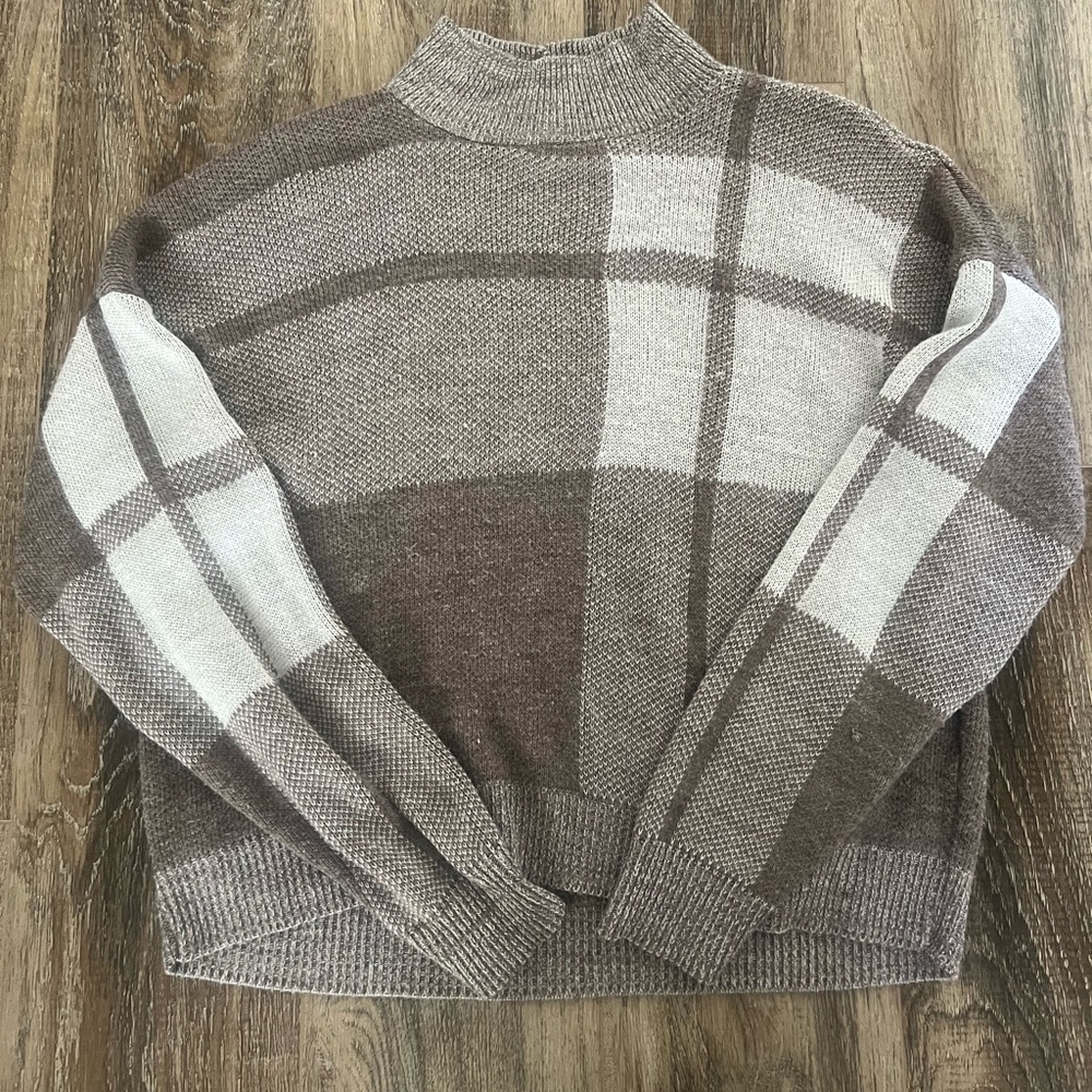 Plaid sweater